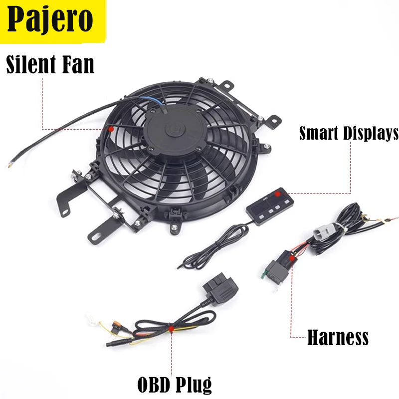 Intelligent Temperature Control Fan For Mitsubishi V73 V97 V93 Montero Pajero Water Tank High Temperature Radiator