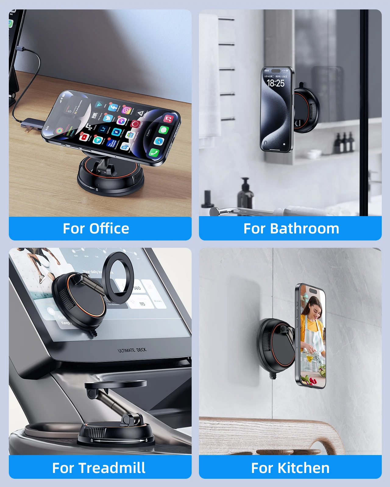 Eary Magsafe Car Phone Holder Mount Dashboard Magnetic 360 Rotatable Foldable Fit For iPhone 16 15 14 13 Pro Max Car Accessories