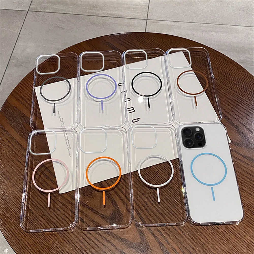 Luxury Transparent Wireless Charging Phone Case