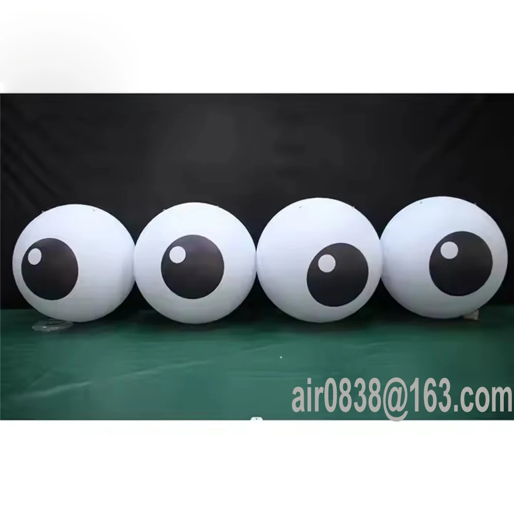 Hanging Giant Inflatable Eyeball Large Led Eye Ball Model Airtight PVC Ghost Eyes Beach Ball For Halloween Decoration 3