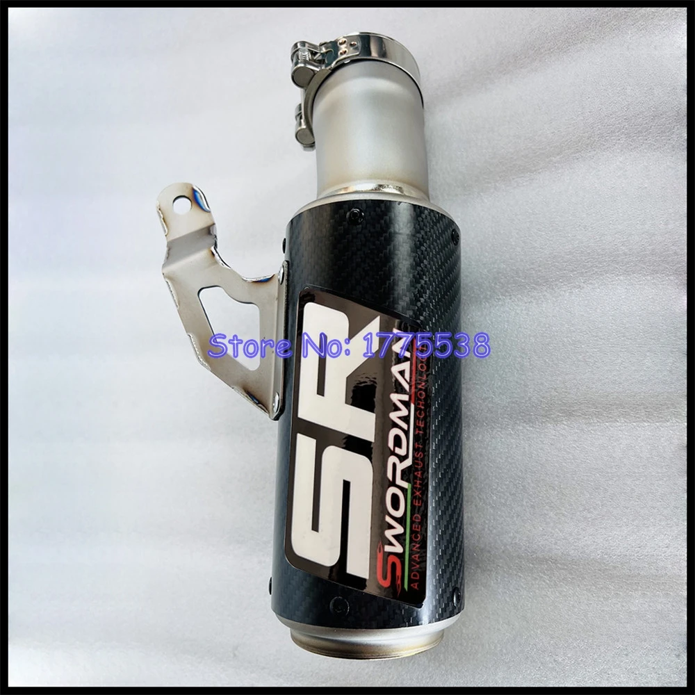 Slip On for BMW S1000R 2021-2023 S1000RR 2019-2023 Motorcycle Exhaust System Mid Link Pipe Titanium Alloy Carbon Exhaust Muffler - Image 3