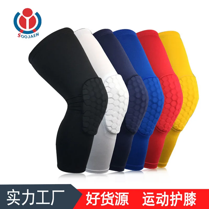 

Basketball Kneepads Extended Honeycomb Anti-collision Kneepads Outdoor Riding Lycra Calf Protector