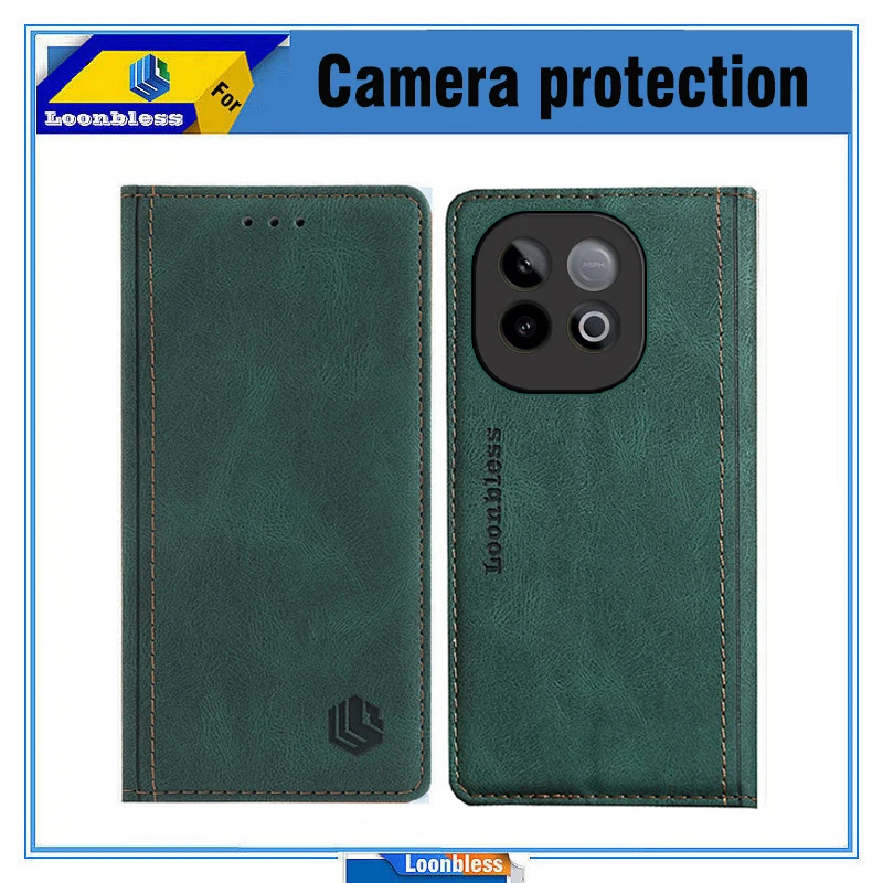 Case For Vivo iQOO Z10 Turbo Cover Phone Original Flip Leather