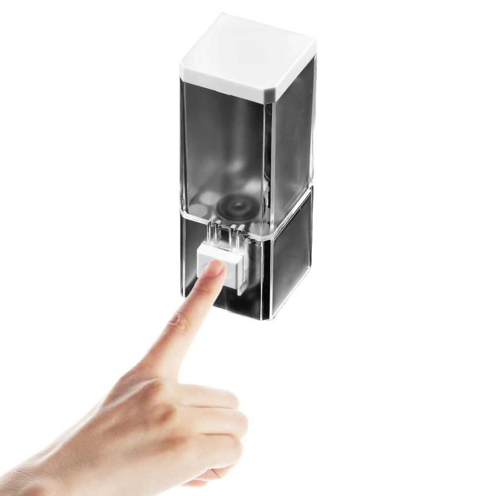 Soap Lotion Dispenser Transparent Soap Dispenser Wall-Mounted Manual Press Soap Dispenser Multifunctional for Kitchen Bathroom