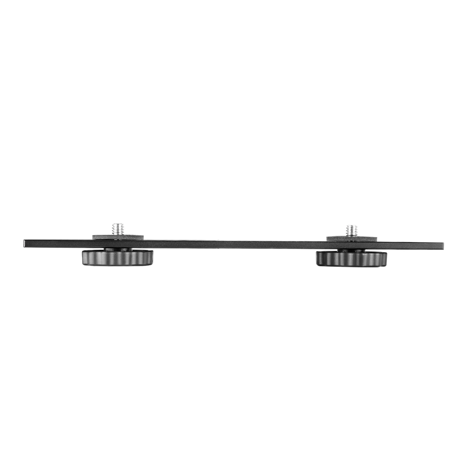 Neewer 8"/20.3cm Dual Camera Mount Tripod Bracket Universal Flash Bracket for DSLR Cameras/3D Stereo Stereoscopic Photography