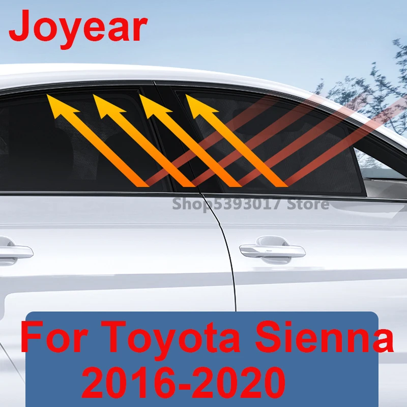 

For Toyota Sienna 2016-2020 Car Magnetic Side Window SunShades Shield Mesh Shade Blind Car Window Curtian Protection Accessories