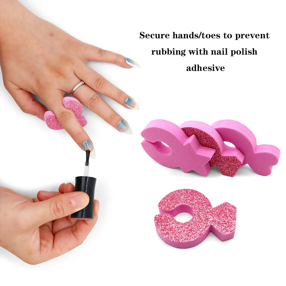 50Pcs Soft Sponge Toe Separators Pedicure Supplies Manicure Set Gel Nail Polish Toe Finger Dividers For Women Men Nails Products