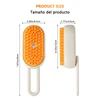 Steam Brush for Cat Dog Comb Electric Spray Removes Hair Cat Brush Soft Silicone Massage Grooming Comb Pet Accessories Supplies 2