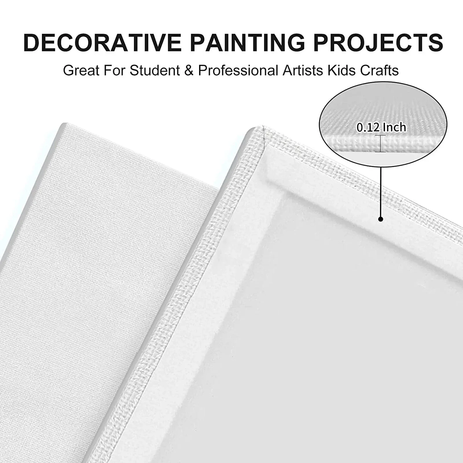 Canvas Boards for Painting 4 pcs Canvas Panels Art Paint Canvas 100% Cotton Primed Painting Supplies for Acrylic Oil Watercolor