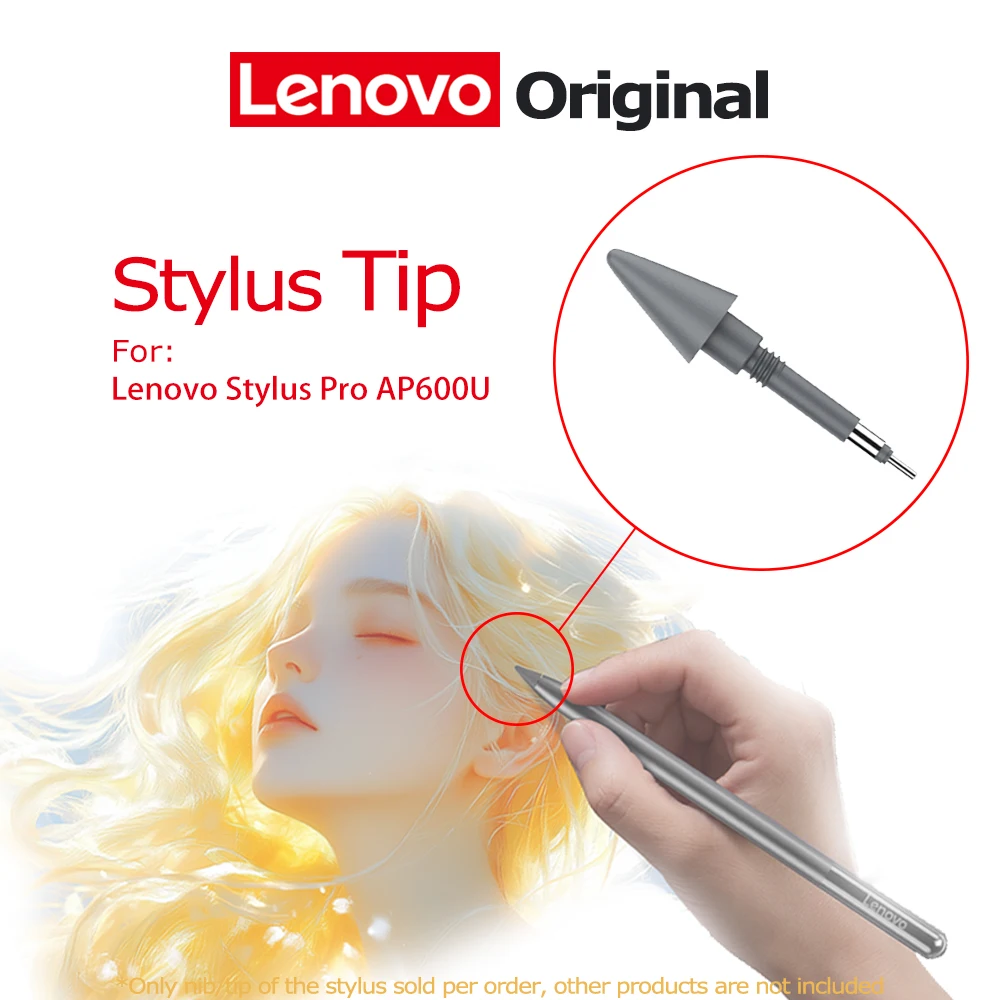 Punta de Repuesto Original para Lápiz Táctil Lenovo Yoga Pen Pro 2025 AP600U, Protege la Pantalla de la Tableta Contra Rayones