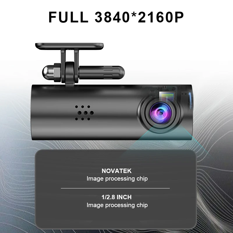 4K UHD WIFI Mini Dash Cam Car Dvr Video Recorder With APP Control Night Vision 24H Parking Camera Monitor Car Accessories