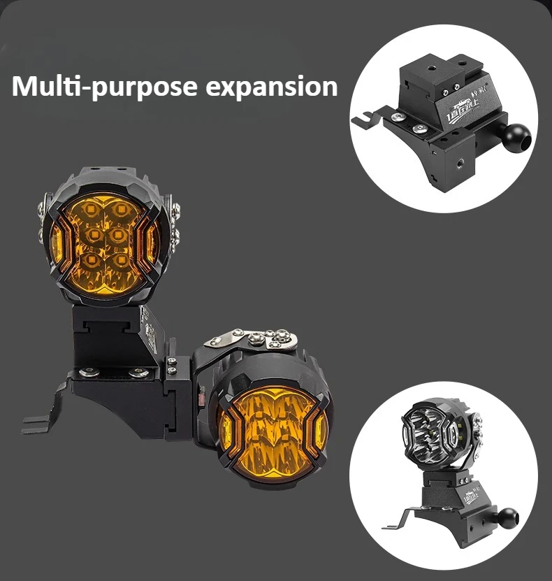 For Ford Ranger Car A Pillar Led Spotlight Bracket Front Engine Hood Quick Release Dual Guide Rail Expansion Stand Lamp Holder detail image 4