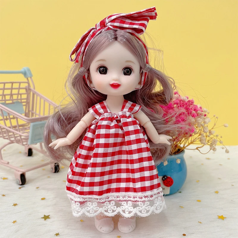 6 Styles Mini Cute Cartoon Doll Play House Dress Up Game Lolita Princess  Dress Baby Kid Girl Toy New Year Festival Gift 17cm - Bjd Dolls - AliExpress