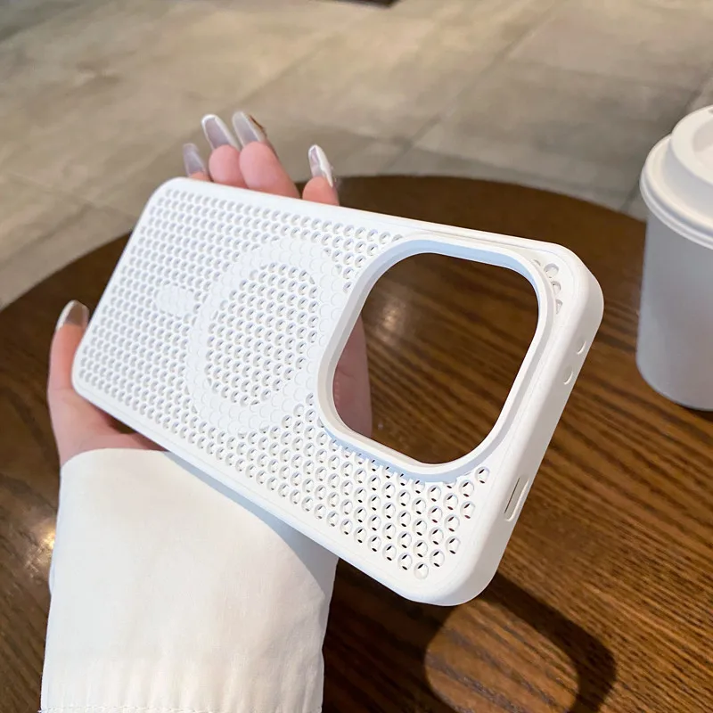 Anti-Drop Honeycomb Cooling Magnetic Phone Case by ELVEV
