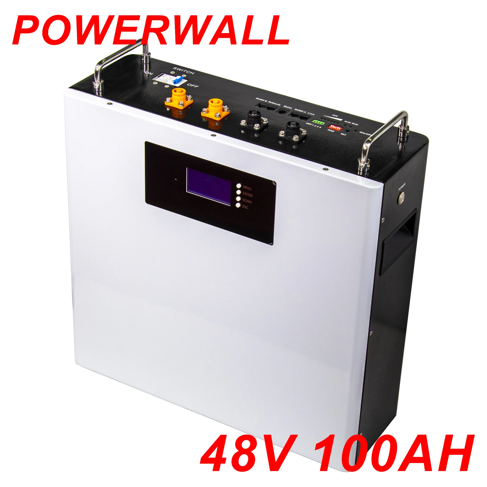 

48V 200Ah Powerwall 10KW LiFePO4 Battery 51.2V 100Ah 5KW Max 32 Parallel With CAN RS485＞6000 Cycles For Solar EU Stock No Tax