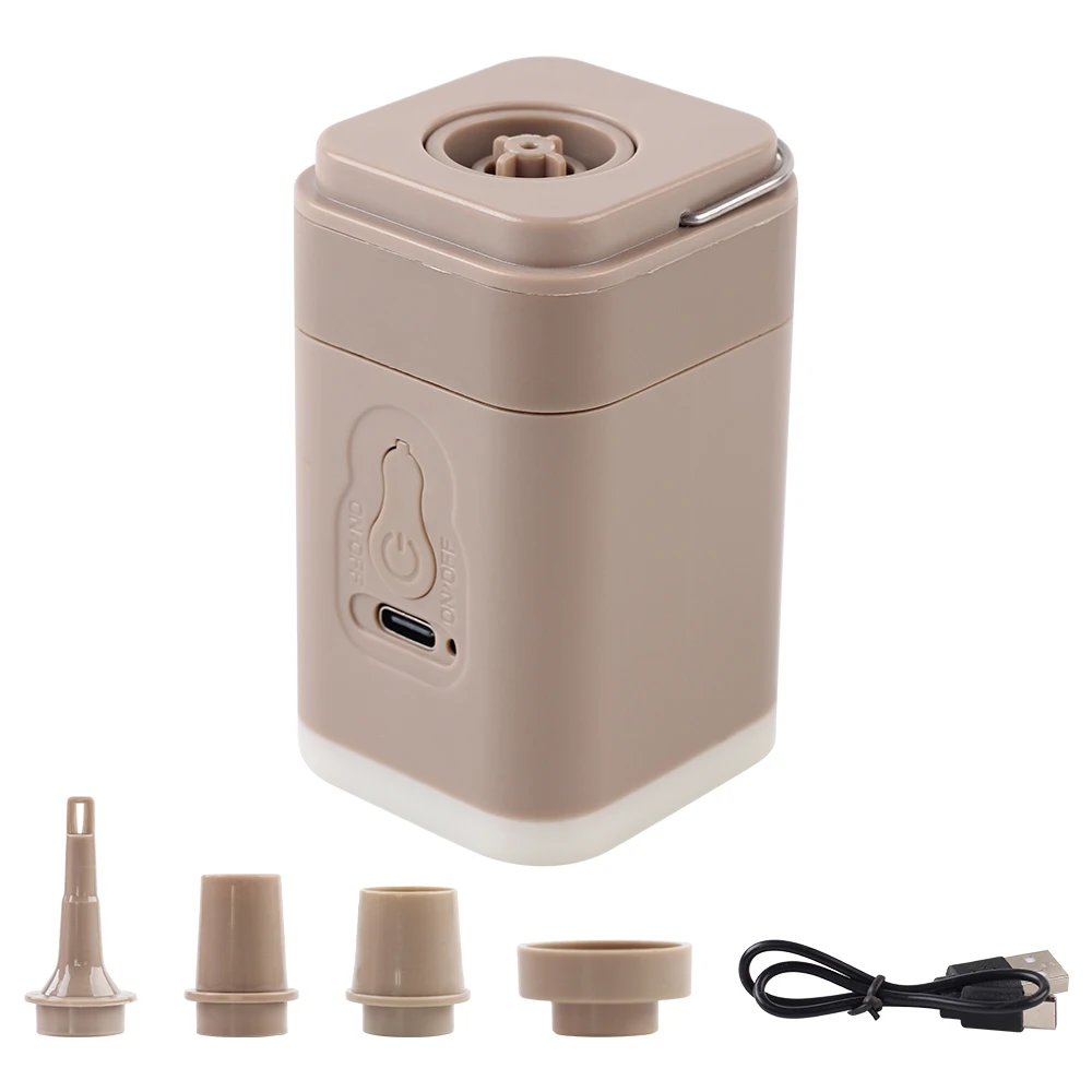 1PC Mini Air Pump for Inflatables Portable, Electric Type-C Rechargeable Quickly Inflate Deflate for Pool Floats Air Mattress