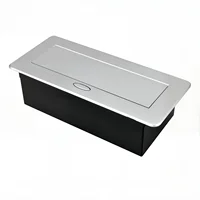 Pop-Up Power Socket for Conference Desks: With PD 30W USB/HDMI/PC/EU/UN/US/type-c Moudle, Recessed Grommet，Aluminum Alloy shell 2