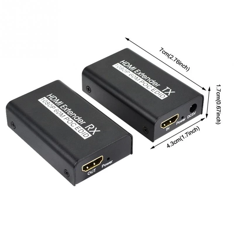 Extender HDMI RJ45 1080p HDMI extender cat6/5e 60M over ethernet