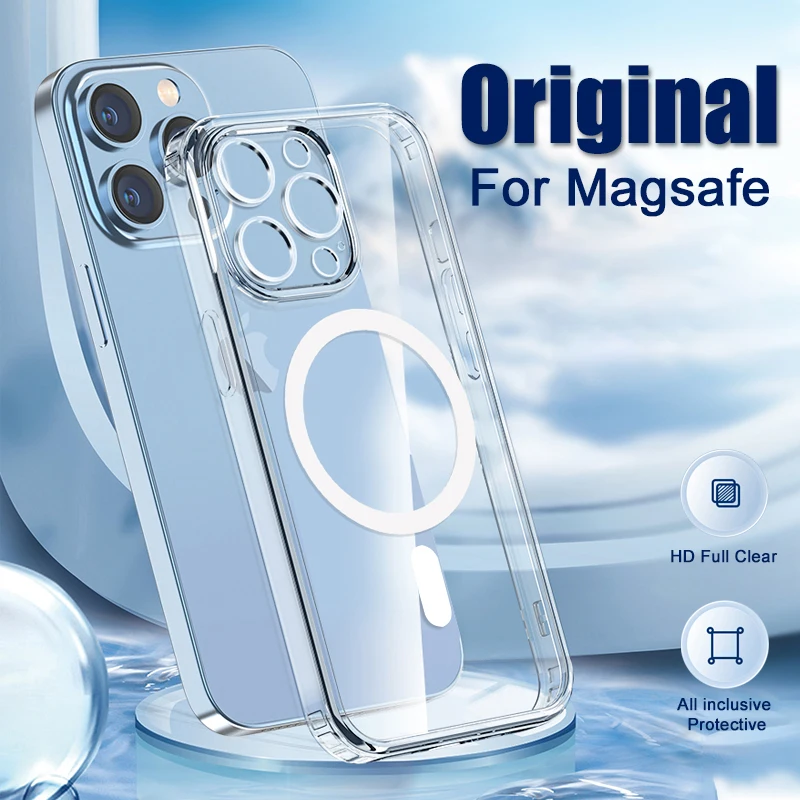 Wireless Charging Clear Iphone 12 Magsafe Case Clear Phone Case