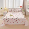 1 pc Bed Flat Sheet for Double Bed Plain Printing Top Sheets Single/Queen/King Flat Bedsheets Soft Home Bed Linen Sheets 4