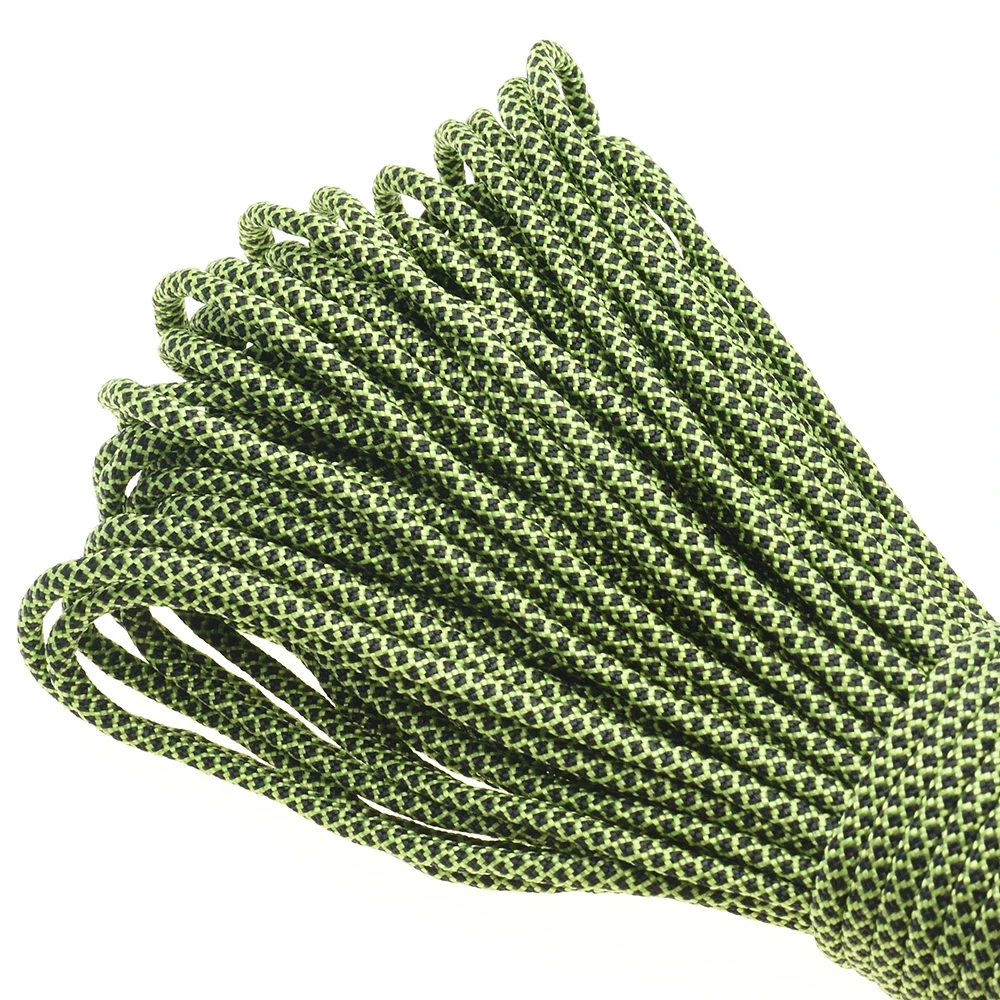 1 Stücke 100FT 550 Paracord Fallschirmschnur Lanyard Mil Spec Typ III 7 Strang Kern Für Klettern Camping Schnallen Armband – Detail 2