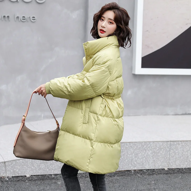 

Womens Coats Winter High Quality Down Jacket for Women Warm Long Loose Parkas Famale Clothes Korean Abrigo Mujer SQQ500