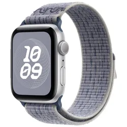 Nylon Sport Strap for Apple Watch - Nike Loop Bracelet (Gray Blue)