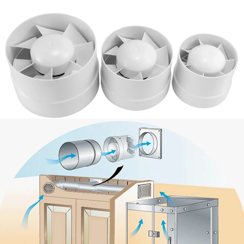 Ventilation Fan 4" 5" 6" 100 125 150 Mm In-Line Extractor Fan Air Blower Fan Bathroom Extractor Kitchen Toilet Wall Air Clean Ventilator
