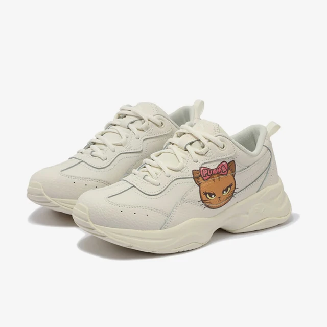 Puma authentique nouvelle saison femmes basses dessin animé imprimé semelle épaisse papa chaussures 403077-01 1