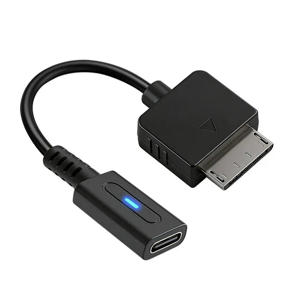 PSP GO용 USB C 어댑터 충전 케이블, 게임 콘솔용 지능형 칩이 내장된 휴대용 C타입 암 커넥터 전원 변환기