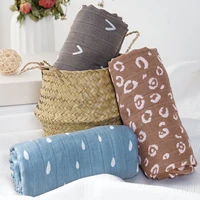 Kangobaby #My Soft Life# 2024 New Bamboo Cotton Baby Muslin Swaddle Blanket Newborn Bath Towel Infant Wrap