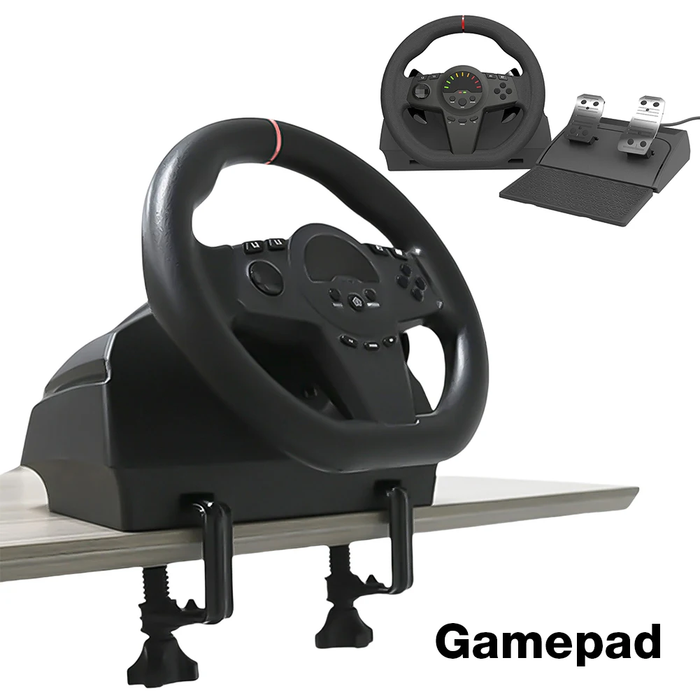 🏎️ Volant PXN V3 Pro Avec Pédales – Compatible PC, PS4, Switch, Xbox – Neuf