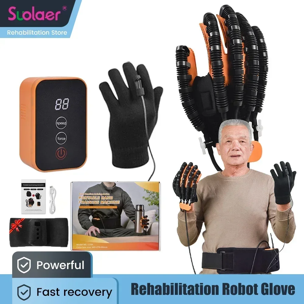 

Hand Recovery Equipment Rehabilitation Robot Gloves Hemiplegia Aids Stroke Physiotherapy Tools Finger Trainer Physical Therapy