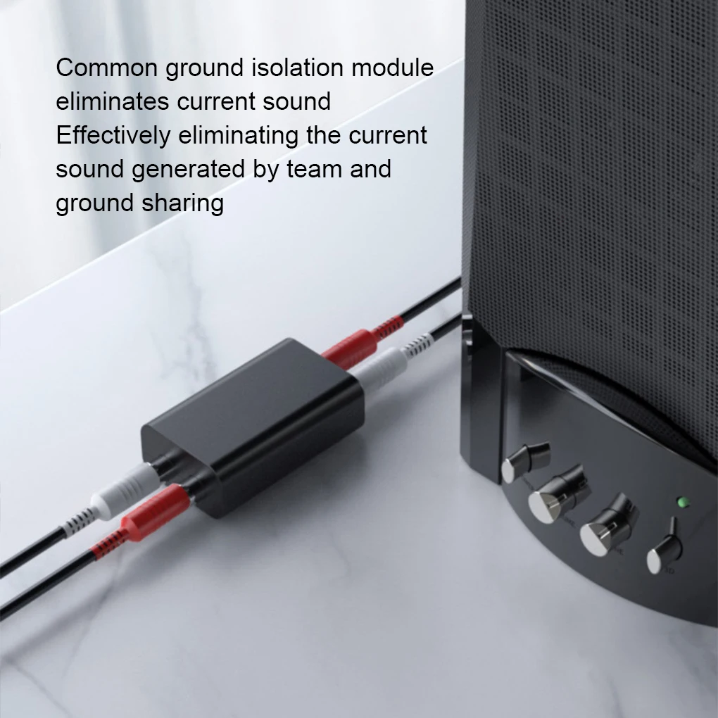 Humming Hissing RCA Aux System Hum Noise Suppressor Noise Isolator Car Audio Isolato Buzzing Filter Eliminate