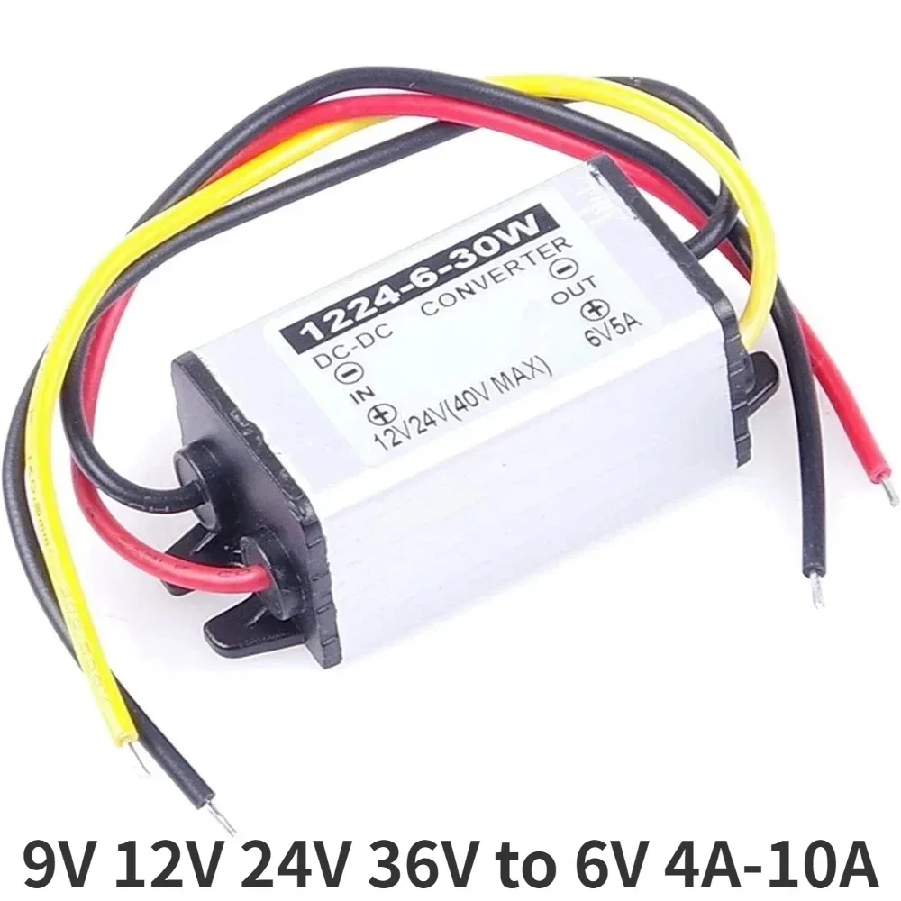 DC-DC 벅 파워 컨버터, 스텝 다운 방수 전원 공급 장치, 9V, 12V, 24V, 36V, 6V, 5A, 30W
