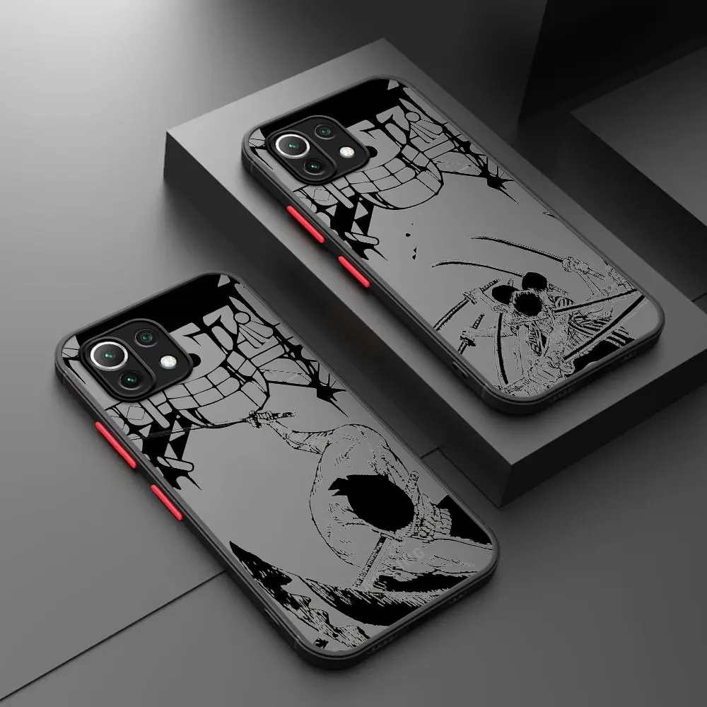 

Matte Case For Xiaomi Poco X3 NFC 11T Pro 11 Lite X5 X4 13 12 F3 10T 9T 12T M5 M3 Hard Back Phone Cover One Piece Zoro Anime