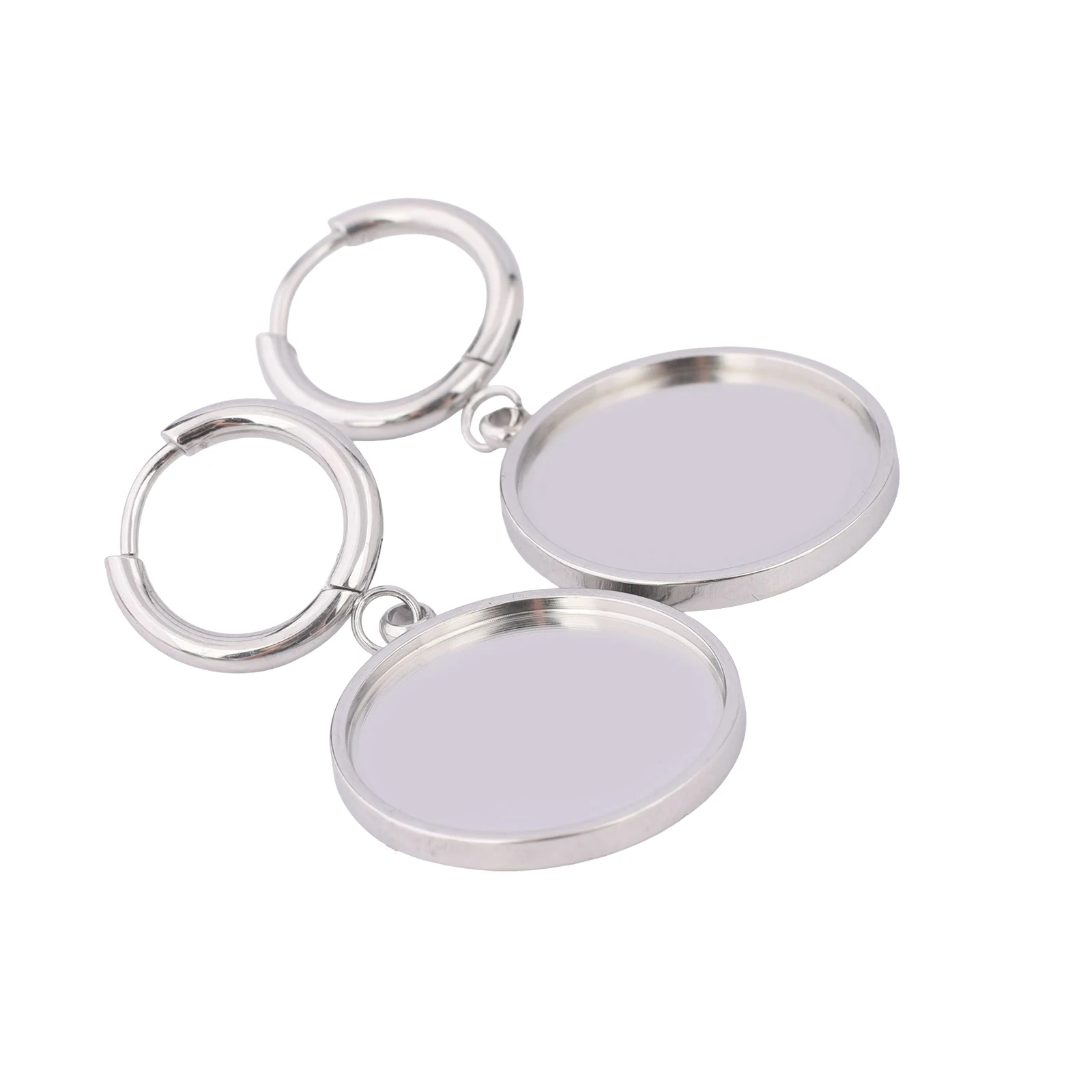 6-Piece Stainless Steel Leverback Earring Blanks