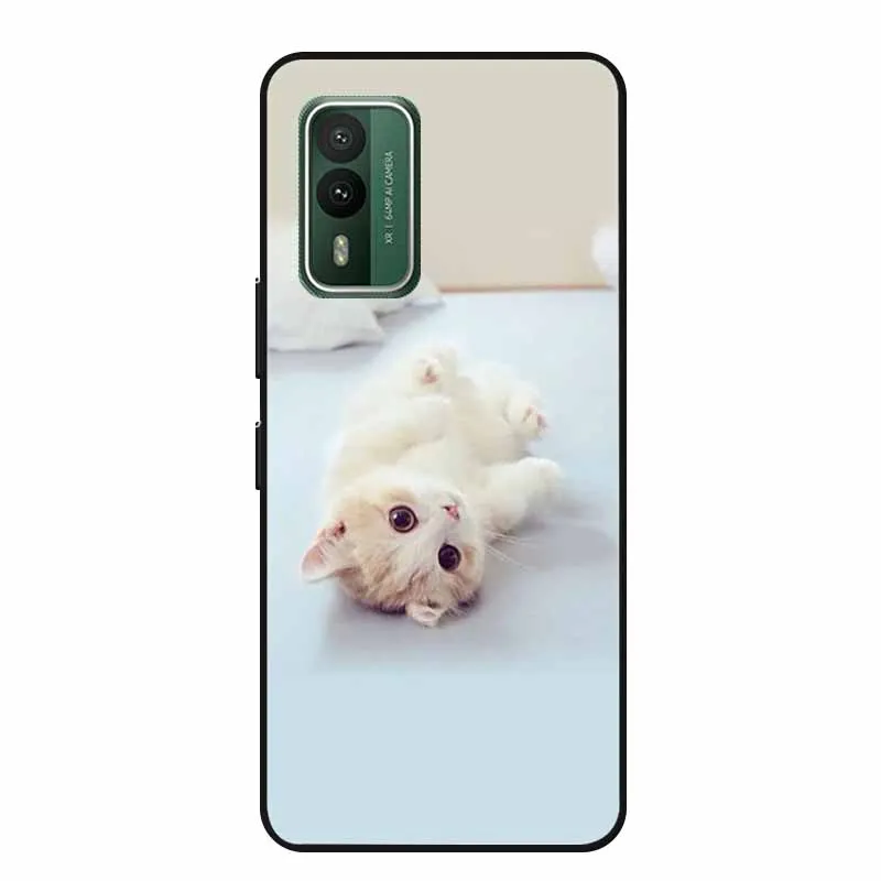 Popular Black Silicone Soft Back Cover Case - Stylish Picture Design