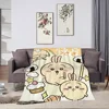 Cartoon C-Chiikawasss Blanket Skin friendly comfort warm soft plush blanket suitable sofa living room office bedroom 4