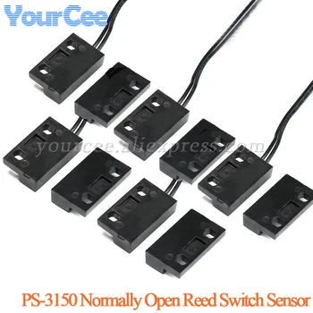 5 pz/1 pz PS-3150 Reed Interruttore Sensore PS3150 Normalmente Aperto NO Di Prossimità Porta Magnetica Finestra Contatto 30 cm Filo Induttanza distanza