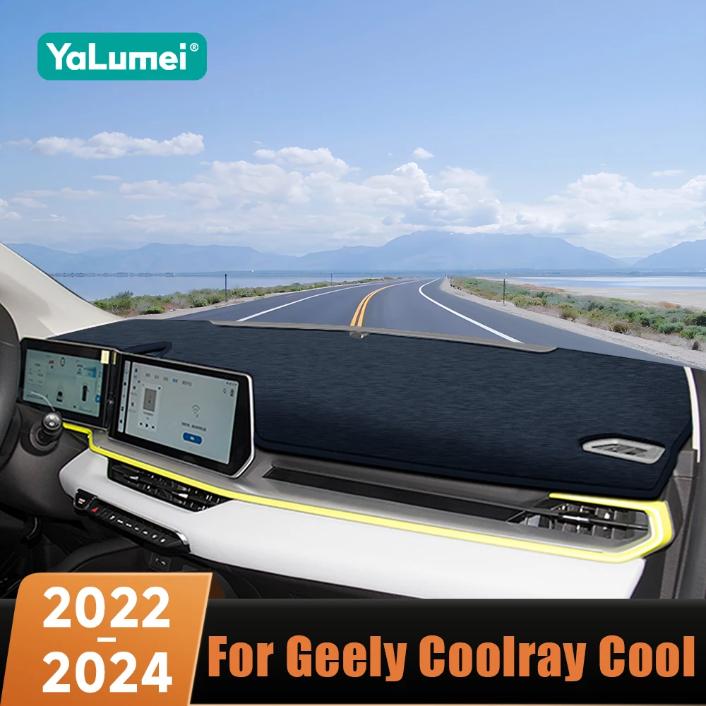 Für Geely Coolray Cool Auto-Armaturenbrettabdeckung, Lichtschutzmatte, Sonnenschutz, Anti-UV-Teppich, rutschfeste Schutzmatte