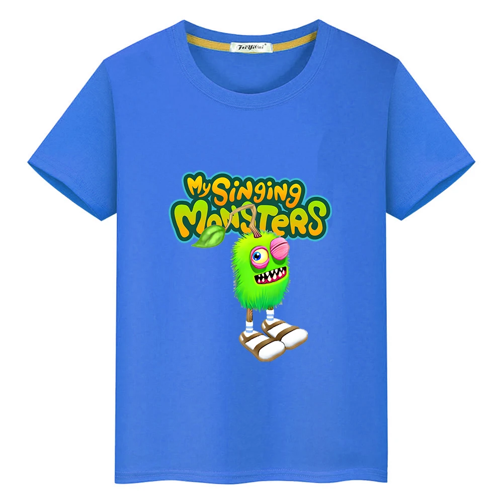 My Singing Monsters Kawaii Cartoon T-shirt Cute Graphic Printing Children Tee-shirt 100% Cotton High Quality Tshirts Summer Tees 2