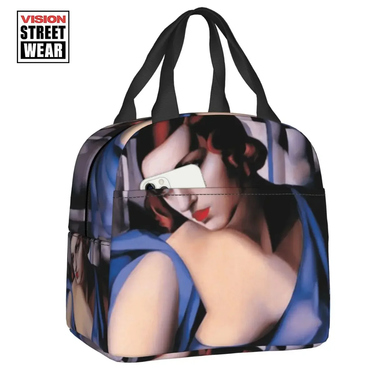 

2023 New The Musician By Tamara De Lempicka Insulated Lunch Bags Famous Painter Resuable Cooler Thermal Bento Box Outdoor