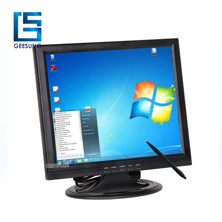 

Popular use 15" 4 wires resistive elo touch screen with buttons on side