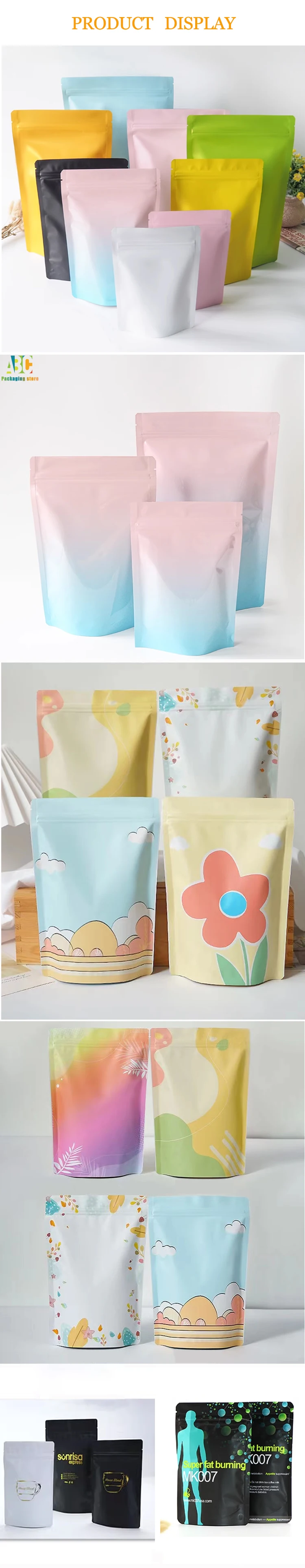 Resealable Plastic Zip Lock Stand-Up Pouches with Clear Window – Food Grade Bags for Sn... - SKU AFB16392 - UGI Packaging