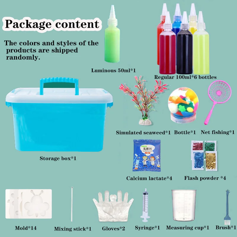 DIY Fairy Magic Water Elf Ocean Mold Companion 3D Handmade Kits Aqua Fairy Gel Toy Set kids craft toys For Kids