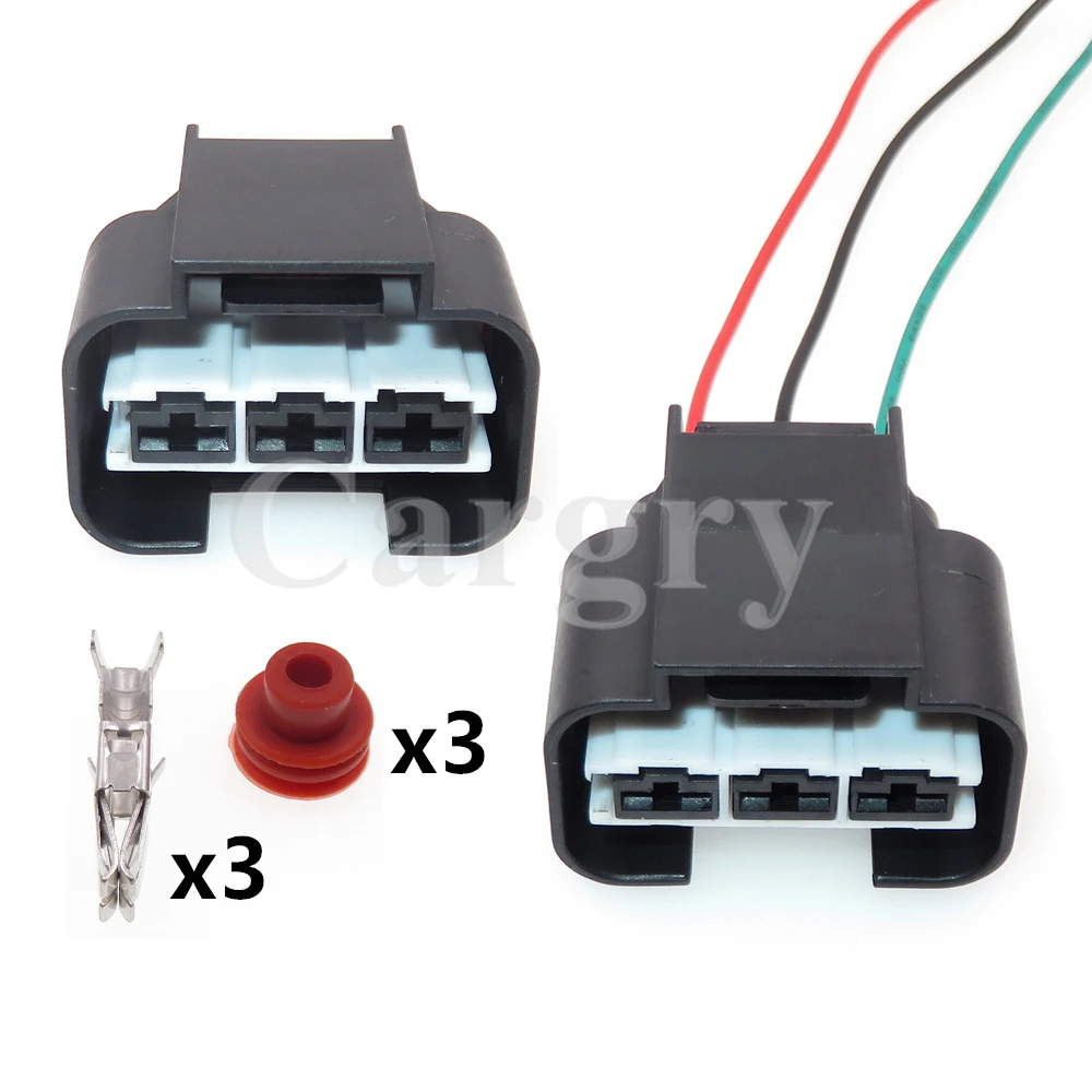 

1 Set 3P Car Starter Modification Socket Accessories 1743271-2 Automotive Electronic Fan Electric Cable Connector