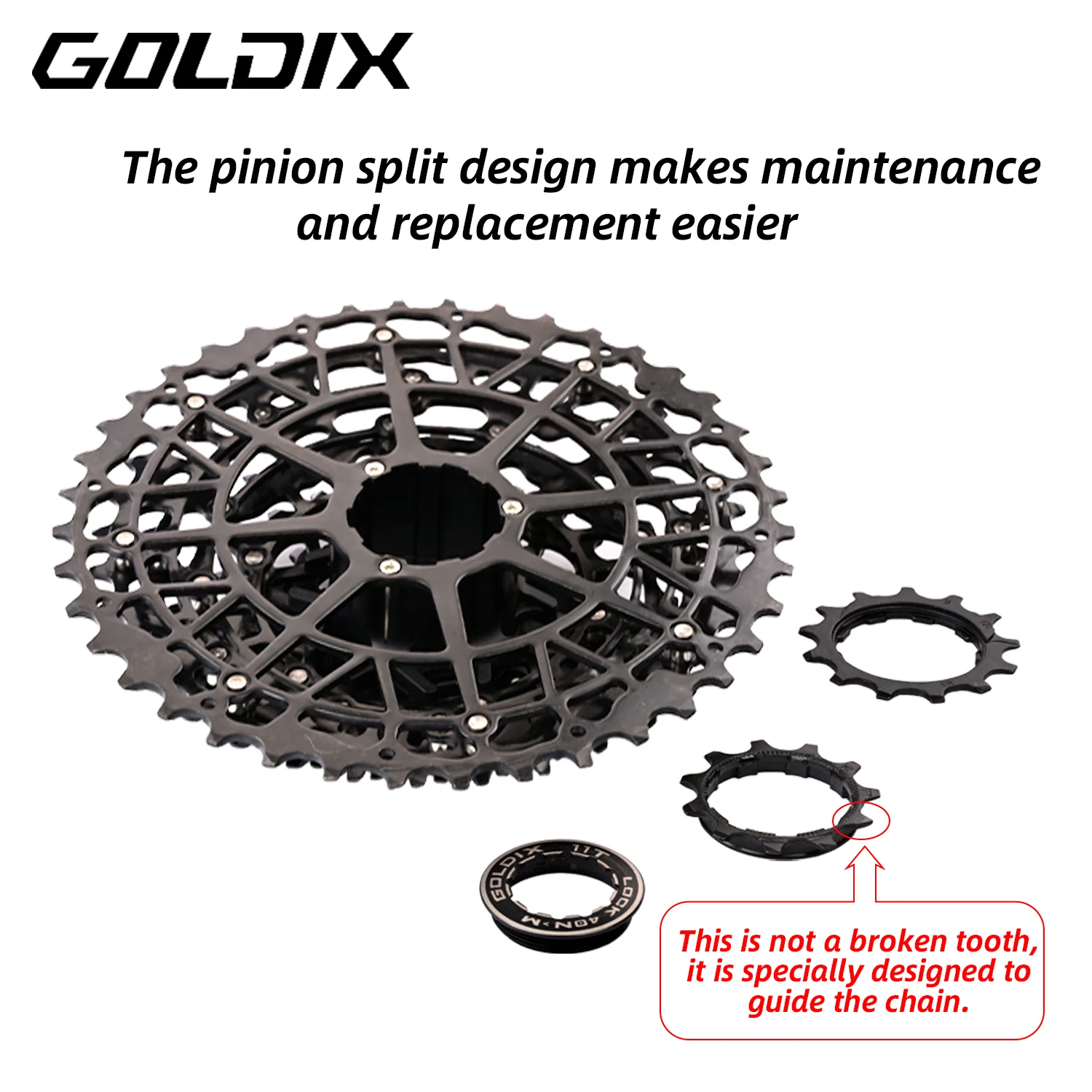 GOLDIX Ultralight Bicycle Cassette Freewheel Carbon Steel Material