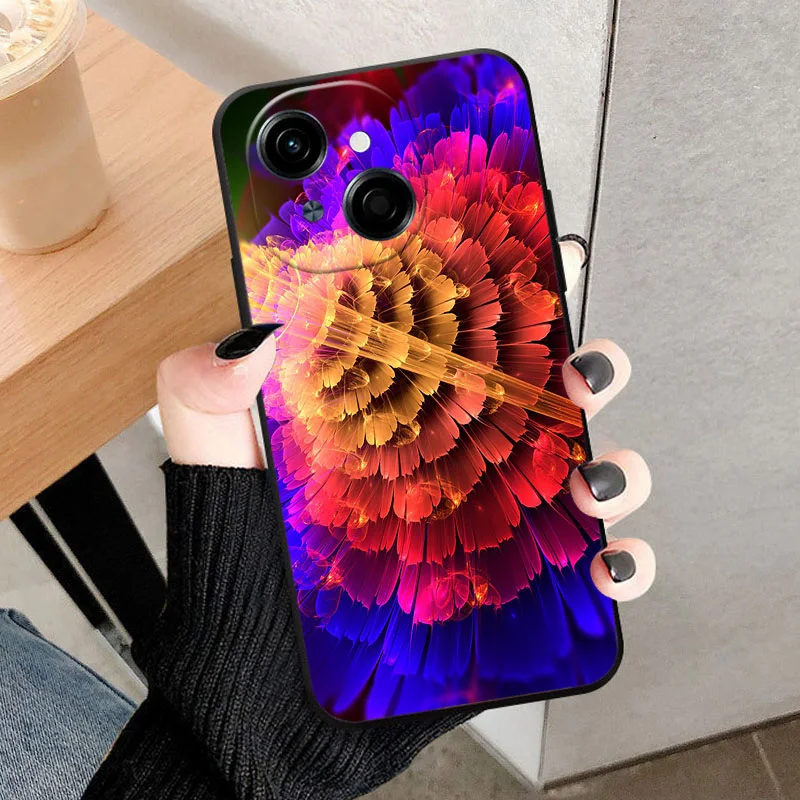 Luxurious Shockproof Black TPU Silicone Phone Case - Soft Protective Back Cover