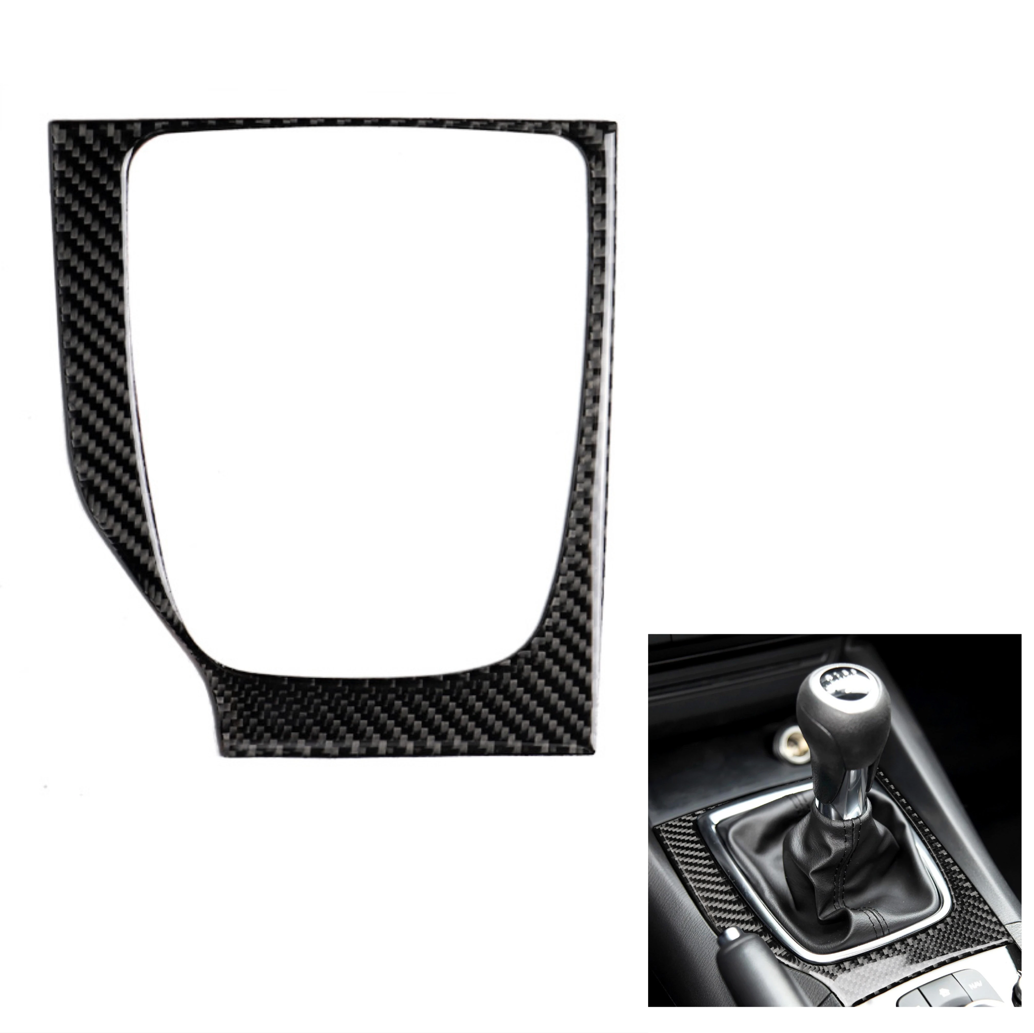 

For Mazda 3 Axela 2017 2018 Manual MT Gear Shift Panel Cover Trim Carbon Fiber ABS LHD